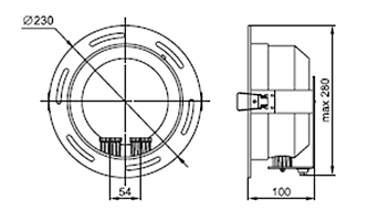 Светильник ЛВО1502 никел/круг рел мат цент Е27 2х26 IP20 - фото2
