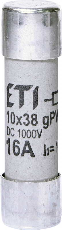 Предохранитель CH 10x38 gPV 16A 1000V (10kA) UL цилиндрический