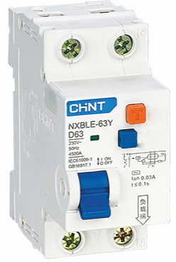 Диф. автомат NXBLE-63 2P D40 100mA тип AC  6kA (R) - фото1