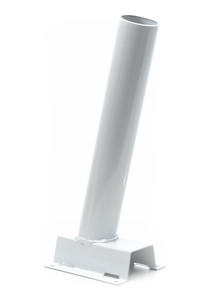 Кронштейн на столб для PSL D40*1.5-WH белый под бандажную ленту - фото2