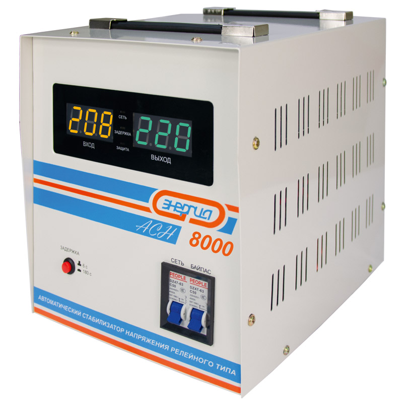 Стабилизатор напряжения Энергия АСН 8000 - фото3