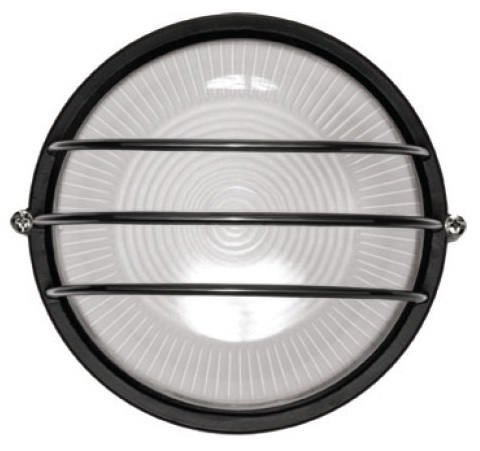 Светильник НПП1106 черный/круг сетка  100Вт IP54 - фото1