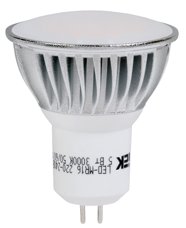 Лампа светодиодная MR16 софит 6 Вт 500 Лм 230 В 3000 К GU5.3 - фото1