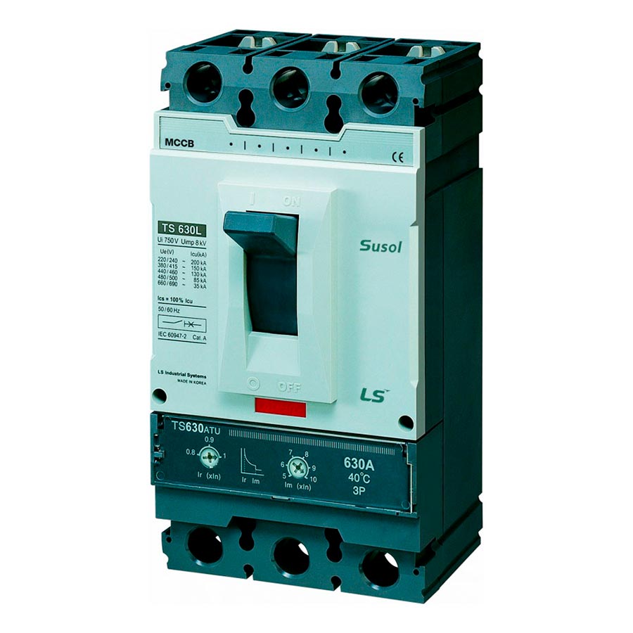 Автоматический выключатель в литом корпусе TS630H (85kA) FMU 630A 3P3T - фото1