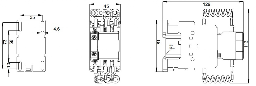 Контактор для конденсаторных батарей CEM 25CN (20кВар 380V) - фото2