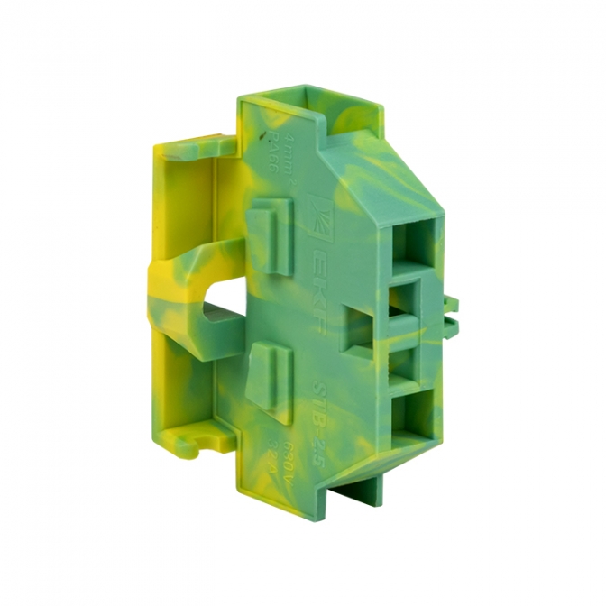Миниклемма STB-2.5 24A (50 шт) желто-зеленая EKF PROxima - фото1