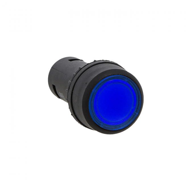 Кнопка SW2C-10D с подсветкой синяя NO 24В EKF PROxima - фото1