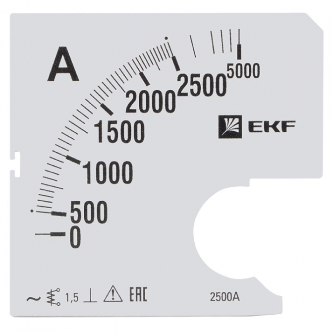 Шкала сменная для A961 2500/5А-1,5 EKF PROxima - фото1