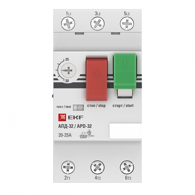 Автомат пуска двигателя АПД-32 20-25А EKF PROxima - фото3