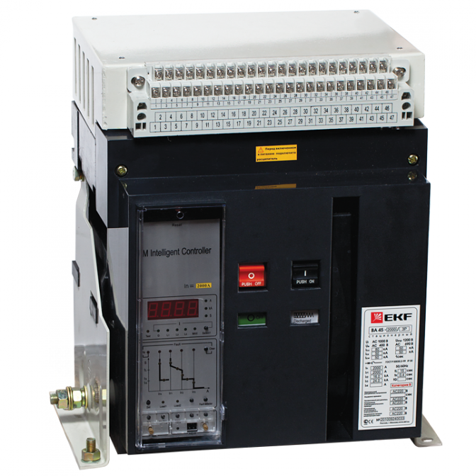 Выключатель автоматический ВА-45 3200/2900 3P+N 80кА стационарный EKF PROxima - фото1
