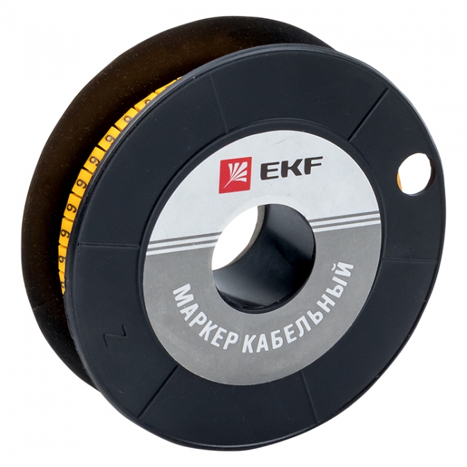 Маркер кабельный 4,0 мм2 "6" (500 шт.) (ЕС-2) EKF PROxima - фото1