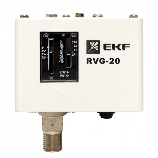 Реле избыточного давления EKF RVG-20-0,6 (0,6 МПа) - фото4