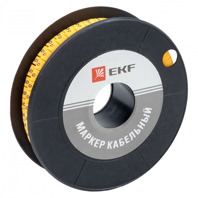 Маркер кабельный 4,0 мм2 "9" (500 шт.) (ЕС-2) EKF PROxima - фото1