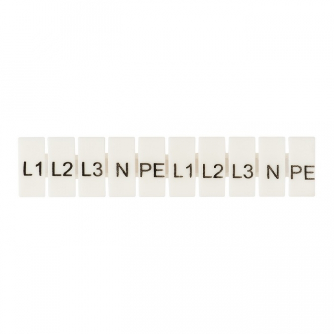Маркеры для JXB-ST 6 с символами "L1, L2, L3, N, PE" (100 шт.) EKF PROxima - фото1