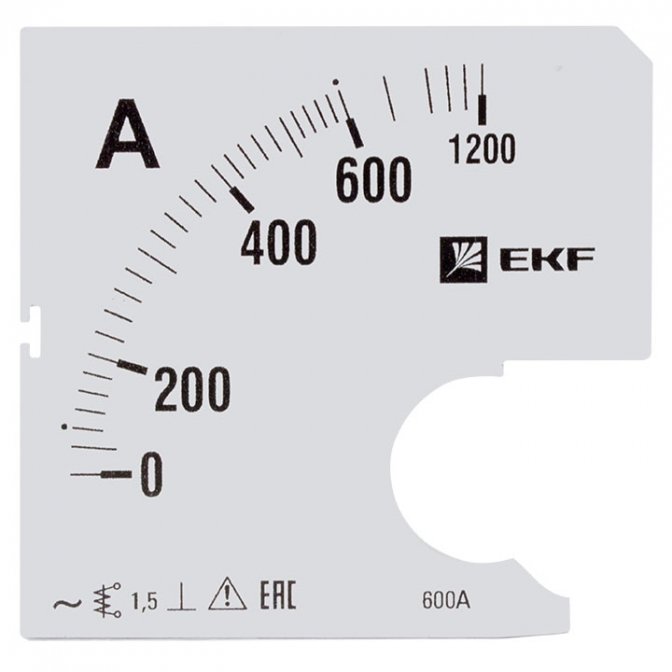 Шкала сменная для A961 600/5А-1,5 EKF PROxima - фото1