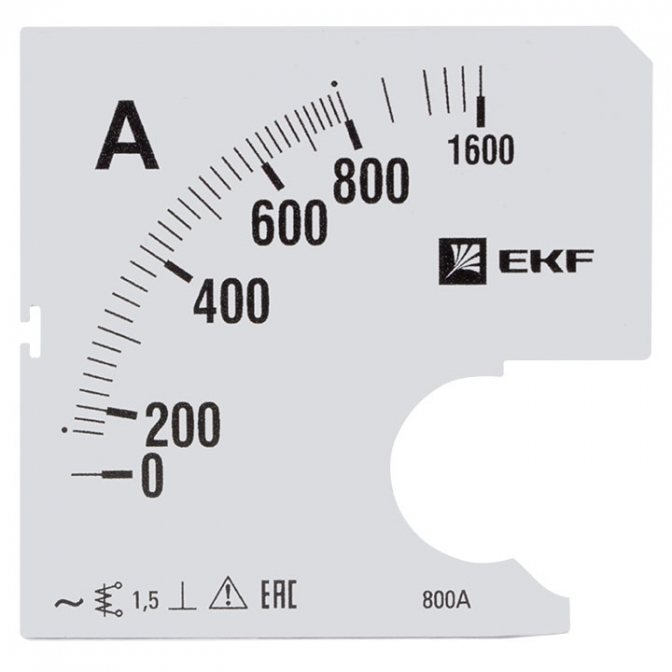Шкала сменная для A961 800/5А-1,5 EKF PROxima - фото1