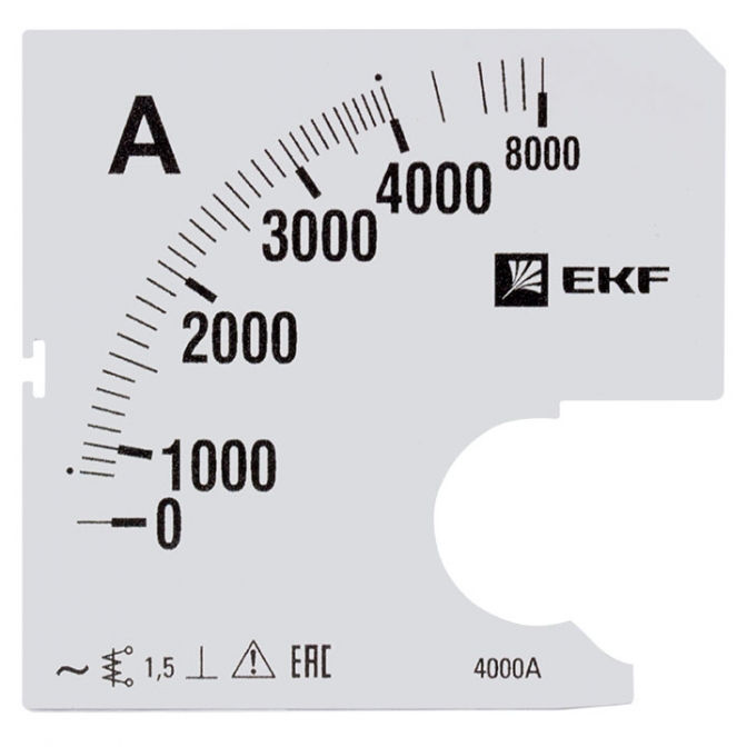 Шкала сменная для A961 4000/5А-1,5 EKF PROxima - фото1