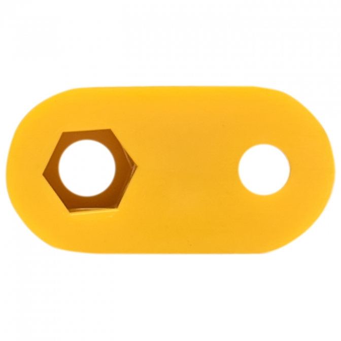 Изолятор угловой "Стойка" желтый EKF PROxima - фото5