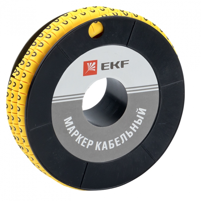 Маркер кабельный 6,0 мм2 "0" (350 шт.) (ЕС-3) EKF PROxima - фото1