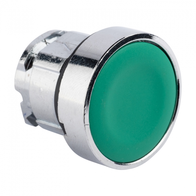 Исполнительный механизм кнопки XB4 зеленый плоский возвратный без фиксации, без подсветки EKF PROxima - фото1