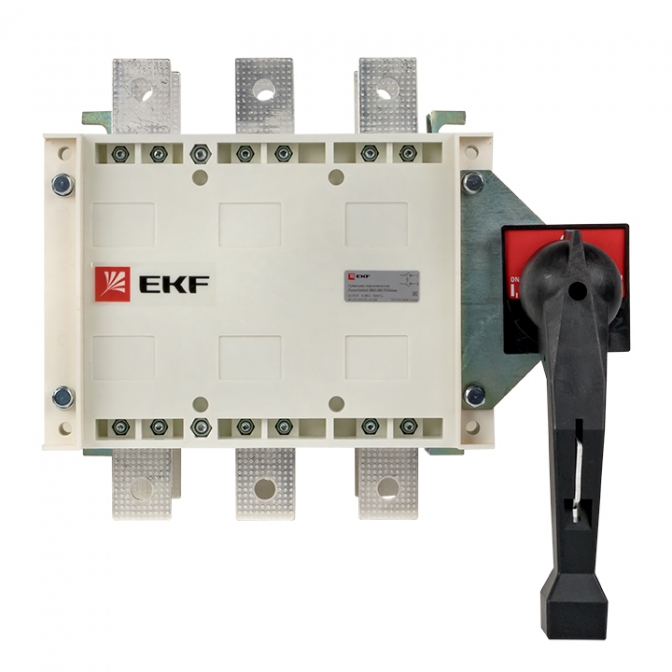 Рубильник-переключатель 400A 3P c рукояткой управления для прямой установки PowerSwitch EKF PROxima - фото3