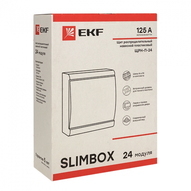 Щит распред. навесной ЩРН-П-24 "SlimBox" IP41 EKF PROxima - фото3