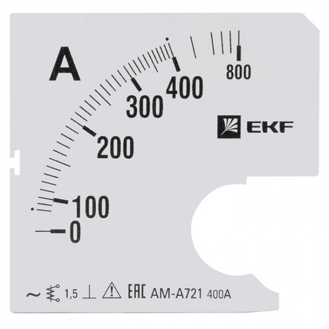 Шкала сменная для A721 400/5А-1,5 EKF PROxima - фото1