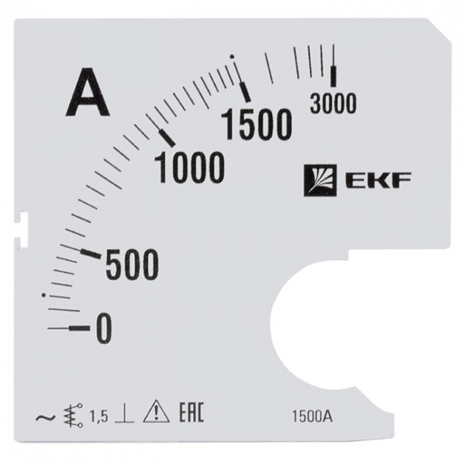 Шкала сменная для A961 1500/5А-1,5 EKF PROxima - фото1