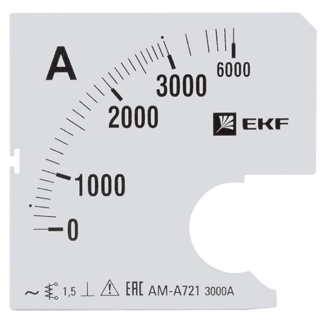 Шкала сменная для A721 3000/5А-1,5 EKF PROxima - фото1