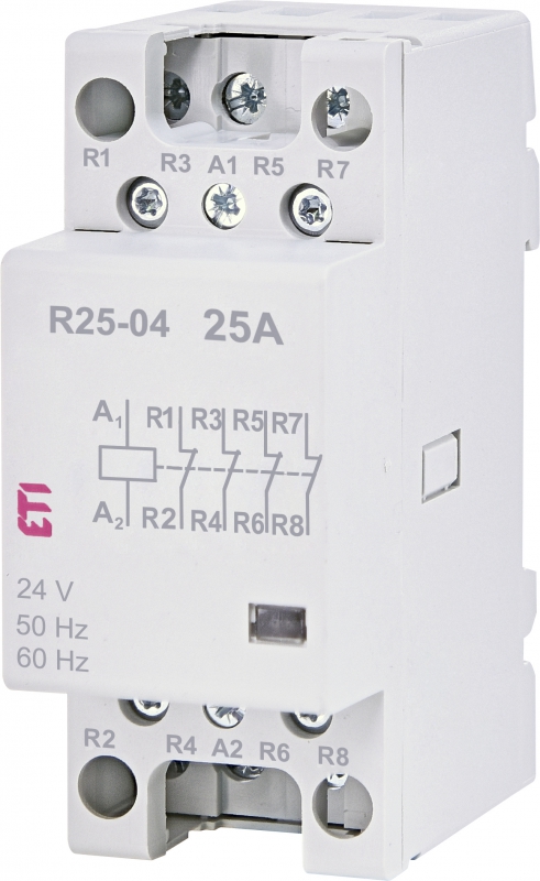 Контактор модульный R 25-04 24V AC 25A (AC1) - фото1