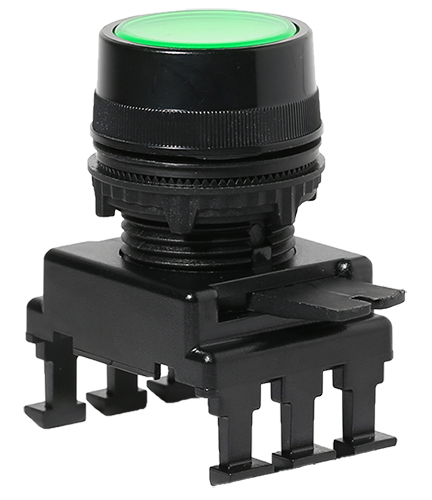Кнопка-модуль утопленная с подсветкой HD16С2 (зеленый) - фото1