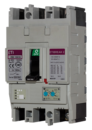 Автоматический выключатель EB2 125/3H 50A (65kA TM) 3P - фото1