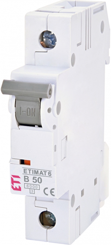 Модульный автоматический выключатель ETIMAT 6 1p B 50А (6 kA) - фото1