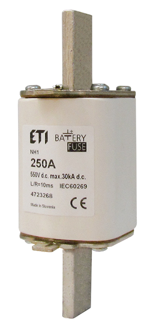 Предохранитель NH-3 K Battery 630A 550V DC (с ударной иглой) - фото1