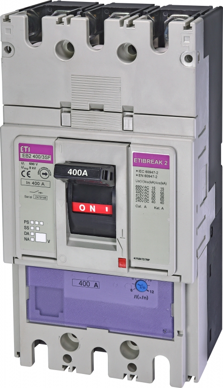 Автоматический выключатель EB2 400/3SF 400А 3р (36кА) - фото1