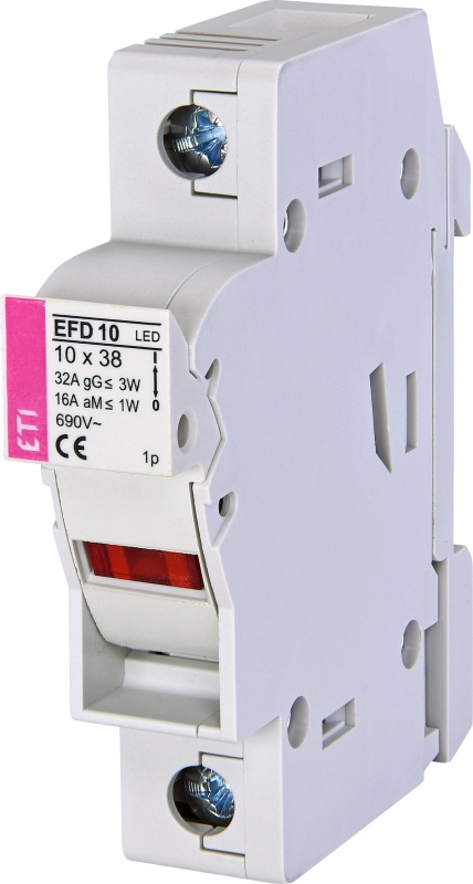 Разъединитель предохранителей EFD 10 LED 1p (с адаптером) - фото1