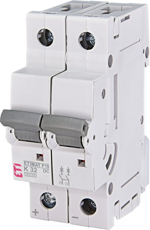 Автоматический выключатель постоянного тока ETIMAT P10 DC 2p K 32A (10 kA) - фото1