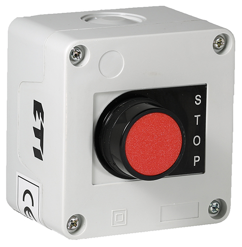 Кнопочный пост 1-модульный - "STOP" JAA10000 (красный) - фото1