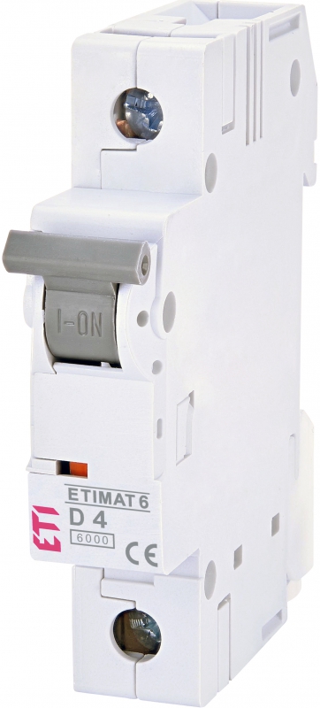 Модульный автоматический выключатель ETIMAT 6 1p D 4A (6kA) - фото1