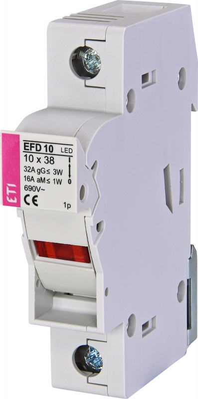 Разъединитель для цилиндрических предохранителей EFD 10 L 1p L-LED - фото1