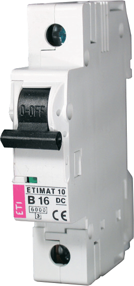 Модульный автоматический выключатель постоянного тока ETIMAT 10 DC 1p C 6A (6 kA) - фото1