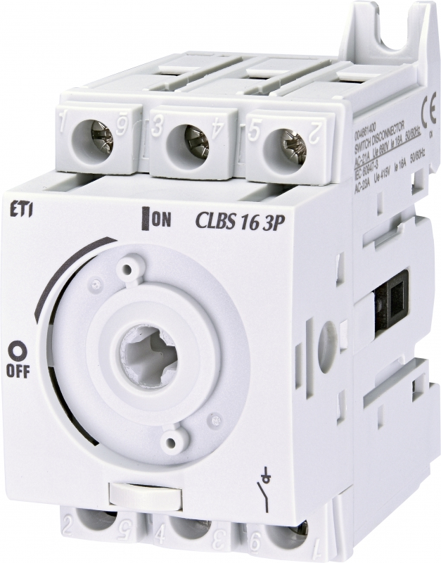 Выключатель нагрузки CLBS 16 3P (без рукоятки, 16A, "1-0") - фото1