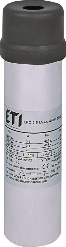 Конденсаторная батарея LPC 2,5kVAr (440V) - фото1