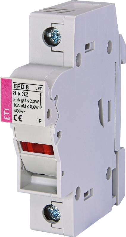 Разъединитель предохранителей EFD 8 LED 1p (с адаптером) - фото1