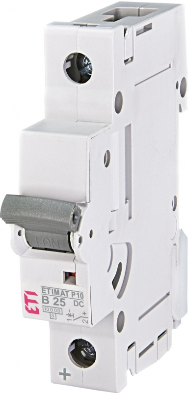 Автоматический выключатель постоянного тока ETIMAT P10 DC 1p B 25A (10 kA) - фото1
