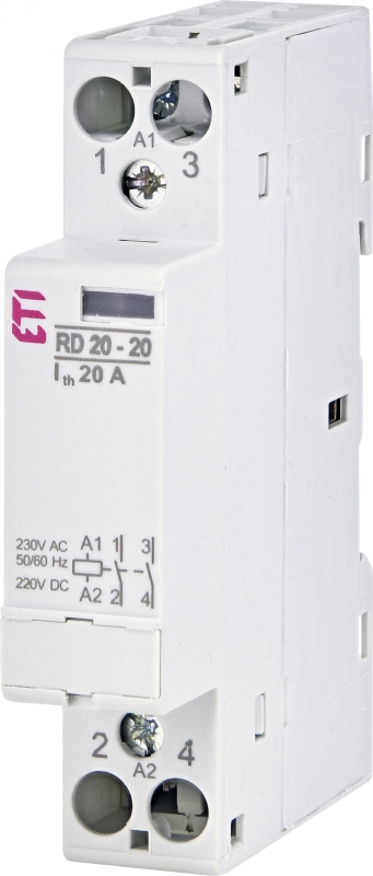 Контактор модульный RD 20-20 (230V AC/DC) (AC1) - фото1