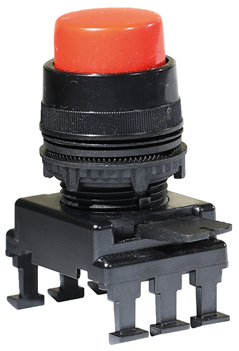 Кнопка-модуль выступающая c фиксацией НF45C1 (красный) - фото1