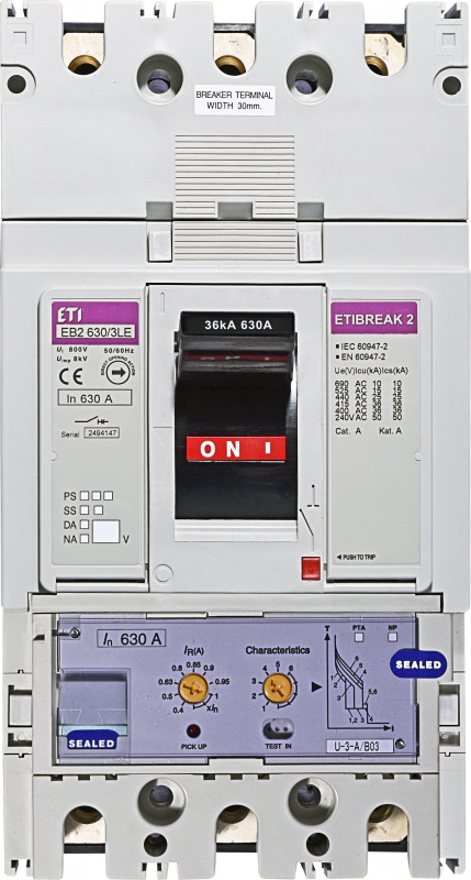 Автоматический выключатель EB2 630/3LE 630А 3р (36кА) - фото1