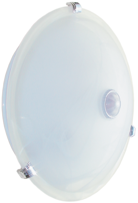 Светильник НПО3231Д белый 2х25 с датчиком движения  - фото1
