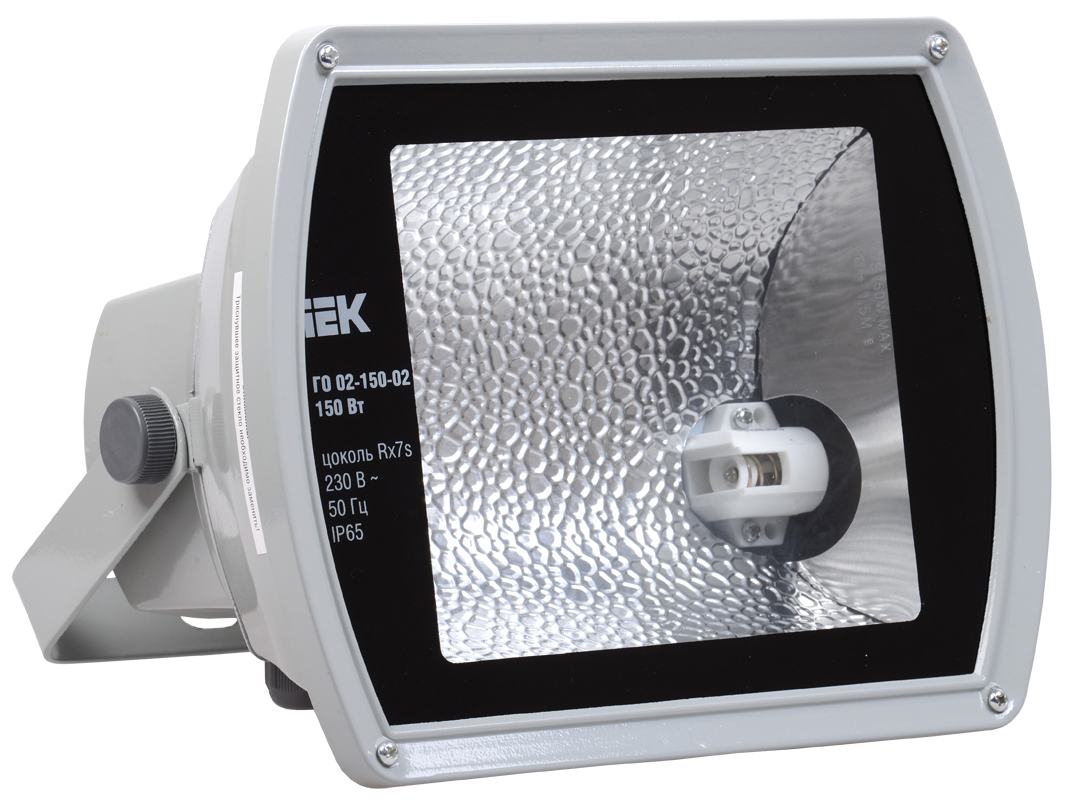 Прожектор ГО02-150-02 150Вт Rx7s серый асимметричный  IP65 - фото1